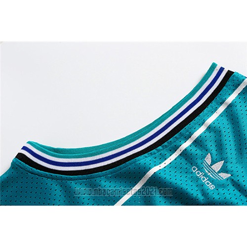 Camiseta Charlotte Hornets Dell Curry #30 Retro Verde